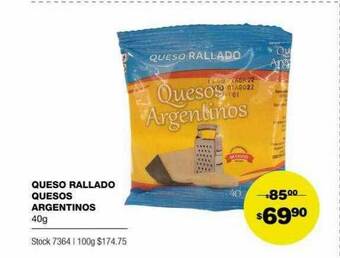 Atomo Conviene Queso Rallado Quesos Argentinos oferta