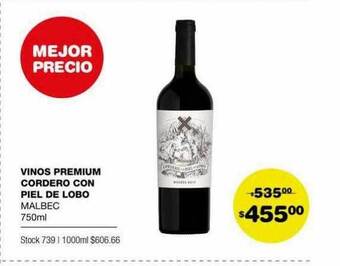 Atomo Conviene Vinos Premium Cordero Con Piel De Lobo oferta
