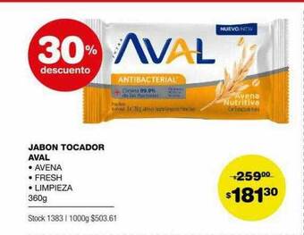 Atomo Conviene Jabon Tocador Aval 30% Descuento oferta