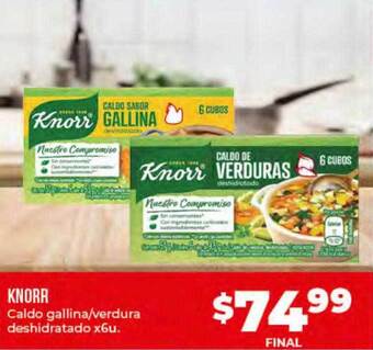 Supermayorista Vital Knorr Caldo Gallina Verdura Deshidratado oferta