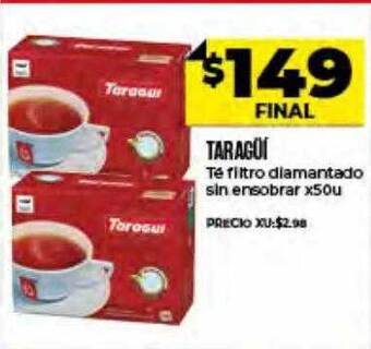 Supermayorista Vital Taragüí Té Filtro Diamantado Sin Ensobrar oferta