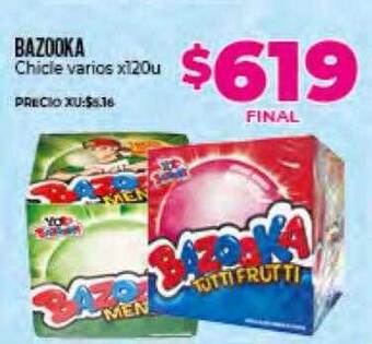 Supermayorista Vital Bazooka Chicle Varios oferta