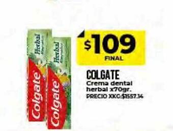 Supermayorista Vital Colgate Crema Dental Herbal oferta