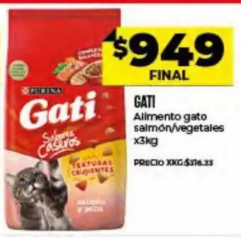 Supermayorista Vital Gati Alimento Gato Salmón Vegetales oferta