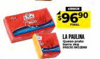 Supermayorista Vital La Paulina Queso Prato Barra oferta