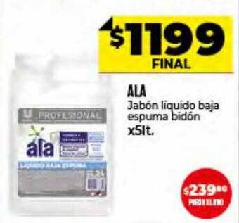 Supermayorista Vital Ala Jabón Líquido Baja Espuma Bidón oferta