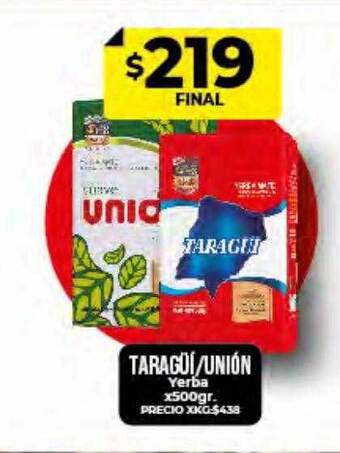 Supermayorista Vital Taragüí Unión Yerba oferta