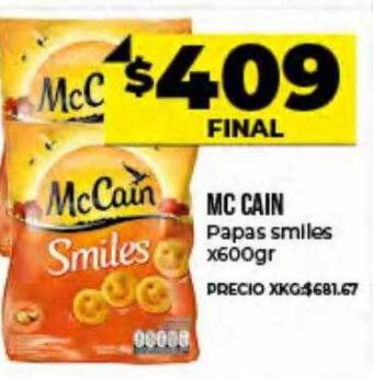 Supermayorista Vital Mc Cain Papas Smiles oferta