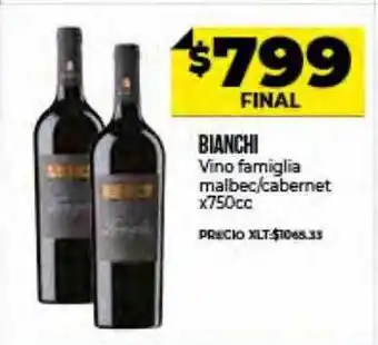 Supermayorista Vital Bianchi Vino Famigglia Malbec Cabernet oferta