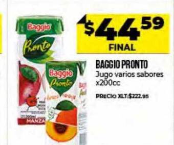 Supermayorista Vital Baggio Pronto Jugo Varios Sabores oferta