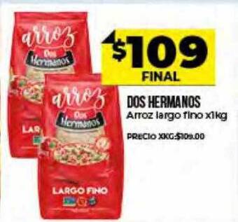 Supermayorista Vital Dos Hermanos Arroz Largo Fino oferta