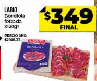 Supermayorista Vital Lario Bondiola Feteada oferta