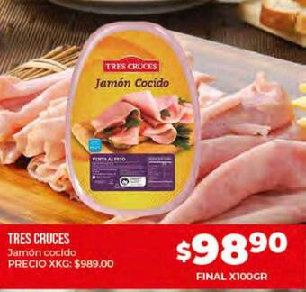 Supermayorista Vital Tres Cruces Jamon Cocido oferta