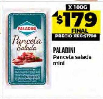 Supermayorista Vital Paladini Panceta Salada Mini oferta