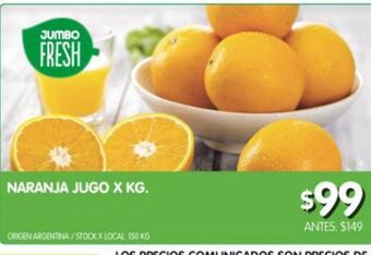 Jumbo Naranjas para jugo x kg oferta