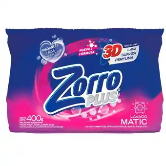 Coto Jabon en polvo lavado matic zorro paq 400 grm oferta