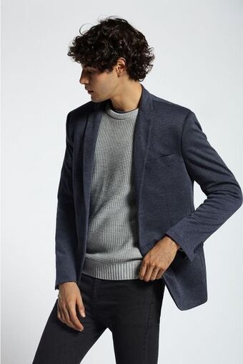 Macowens Saco a punto azul melange oferta