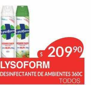 Masivos Lysoform Desinfectante De Ambientes oferta