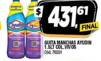 Supermercados Yaguar Quita Manchas Ayudin Col Vivos oferta