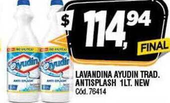 Supermercados Yaguar Lavandina Ayudin Trad Antisplash oferta