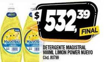 Supermercados Yaguar Detergente Magistral Limon Power Nuevo oferta