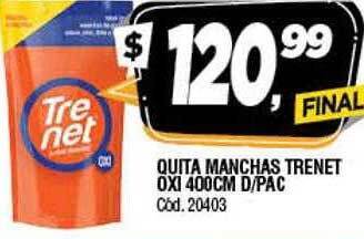 Supermercados Yaguar Quita Manchas Trenet Oxi oferta