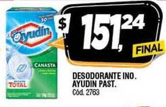 Supermercados Yaguar Desodorante Ino Ayudin Past oferta