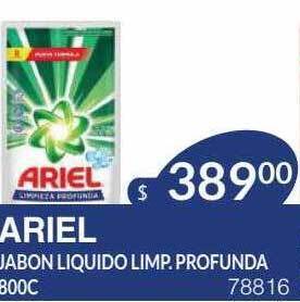 Masivos Ariel Jabon Liquido Limp. Profunda oferta