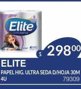 Masivos Elite Papel Hig. Ultra Seda D Hoja 30m 4u oferta