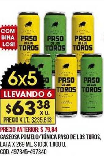 Coto Gaseosa Pomelo Tónica Paso De Los Toros oferta