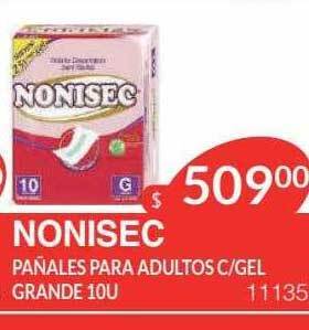 Masivos Nonisec Pañales Para Adultos C Gel Grande oferta
