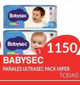 Masivos Babysec Pañales Ultrasec Pack Hiper oferta