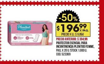Coto Protector Esencial Para Incontinencia Plenitud Femme oferta