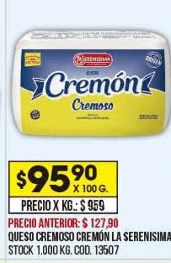 Coto Queso Cremoso Cremón La Serenisima oferta