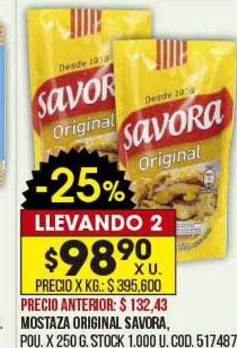 Coto Mostaza Original Savora oferta