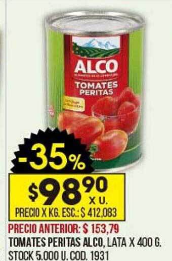 Coto Tomates Peritas Alco oferta