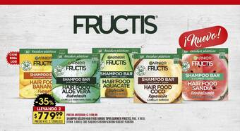 Coto Shampoo Sólido Hair Food Varios Tipos Garnier Fructis oferta