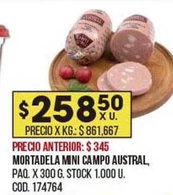 Coto Mortadela Mini Campo Austral oferta