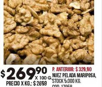 Coto Nuez Pelada Mariposa oferta