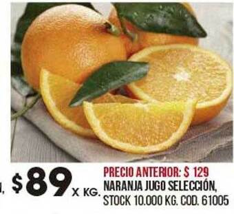 Coto Naranja Jugo Selección oferta
