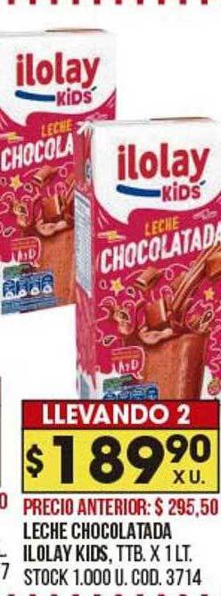 Coto Leche Chocolatada Ilolay Kids oferta