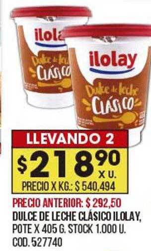 Coto Dulce De Leche Clásico Ilolay oferta
