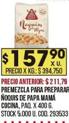 Coto Premezcla Para Preparar ñoquis De Papa Mamá Cocina oferta