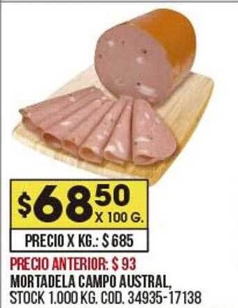 Coto Mortadela Campo Austral oferta