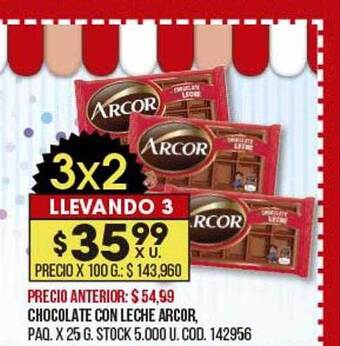 Coto Chocolate Con Leche Arcor oferta