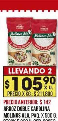 Coto Arroz Doble Carolina Molinos Ala oferta
