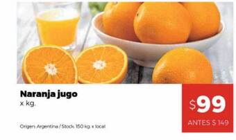 Disco Naranja Jugo oferta