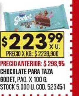 Coto Chocolate Para Taza Godet oferta