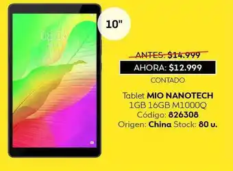 Coppel Tablet Mio Nanotech oferta