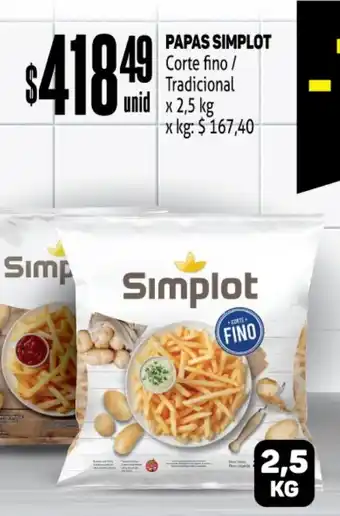Makro Simplot Papas 2,5kg oferta